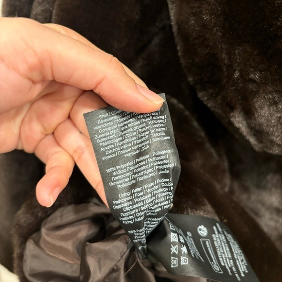 Vero Moda brown faux fur hooded jacket - Picture 6 of 9